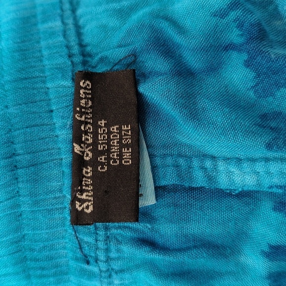 *Free With Purchase* Blue Tye Dye Wrap Pants - Picture 5 of 7